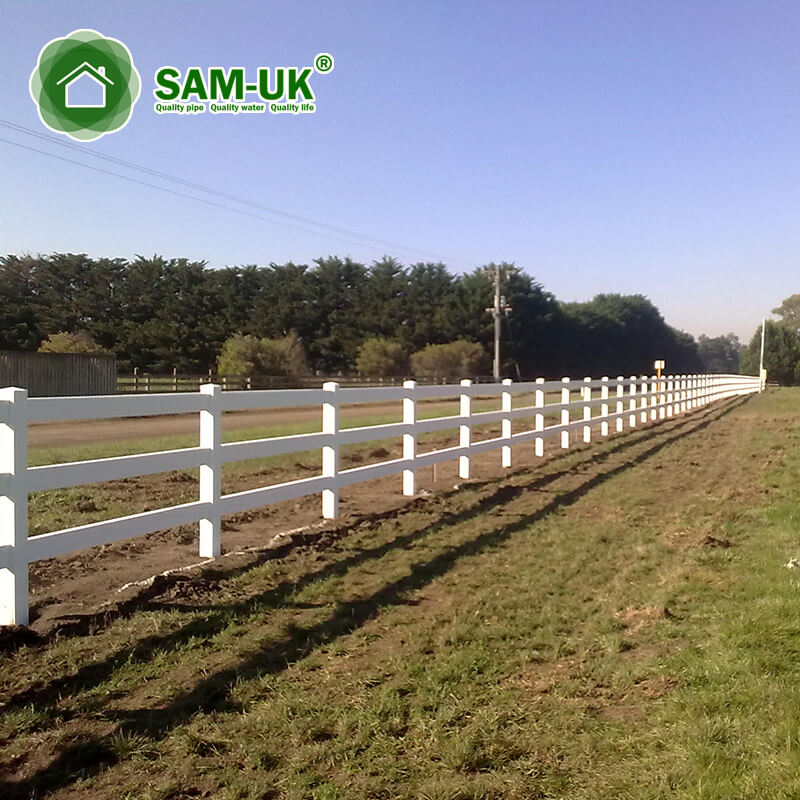 2x6 3 rails vinyle cheval clôtures alpages